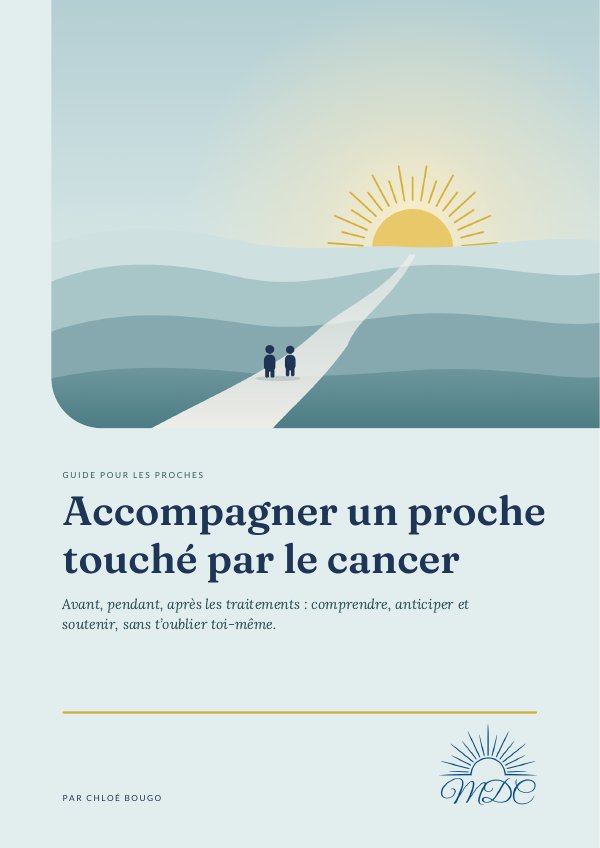Couverture du guide Accompagner un proche touché par le cancer